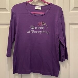 Red Hat Purple "Queen of Everything" XL Shirt
